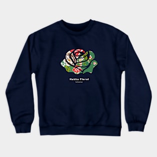 Vintage flower shape green flower Crewneck Sweatshirt